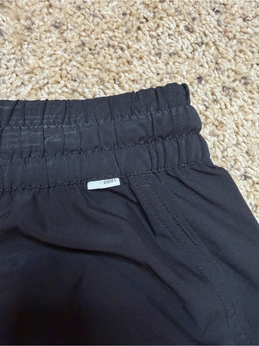 Vuori Black Jogger Sweatpants with Contrast Drawstring - Picture 4 of 4